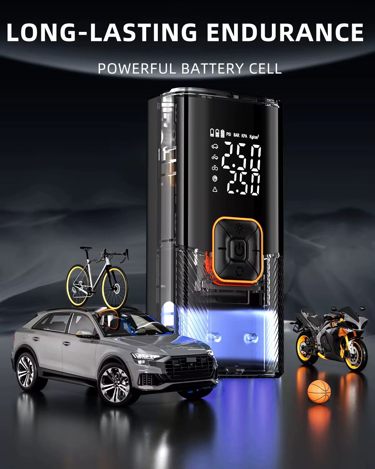 Rechargeable Wireless Car Air Pump