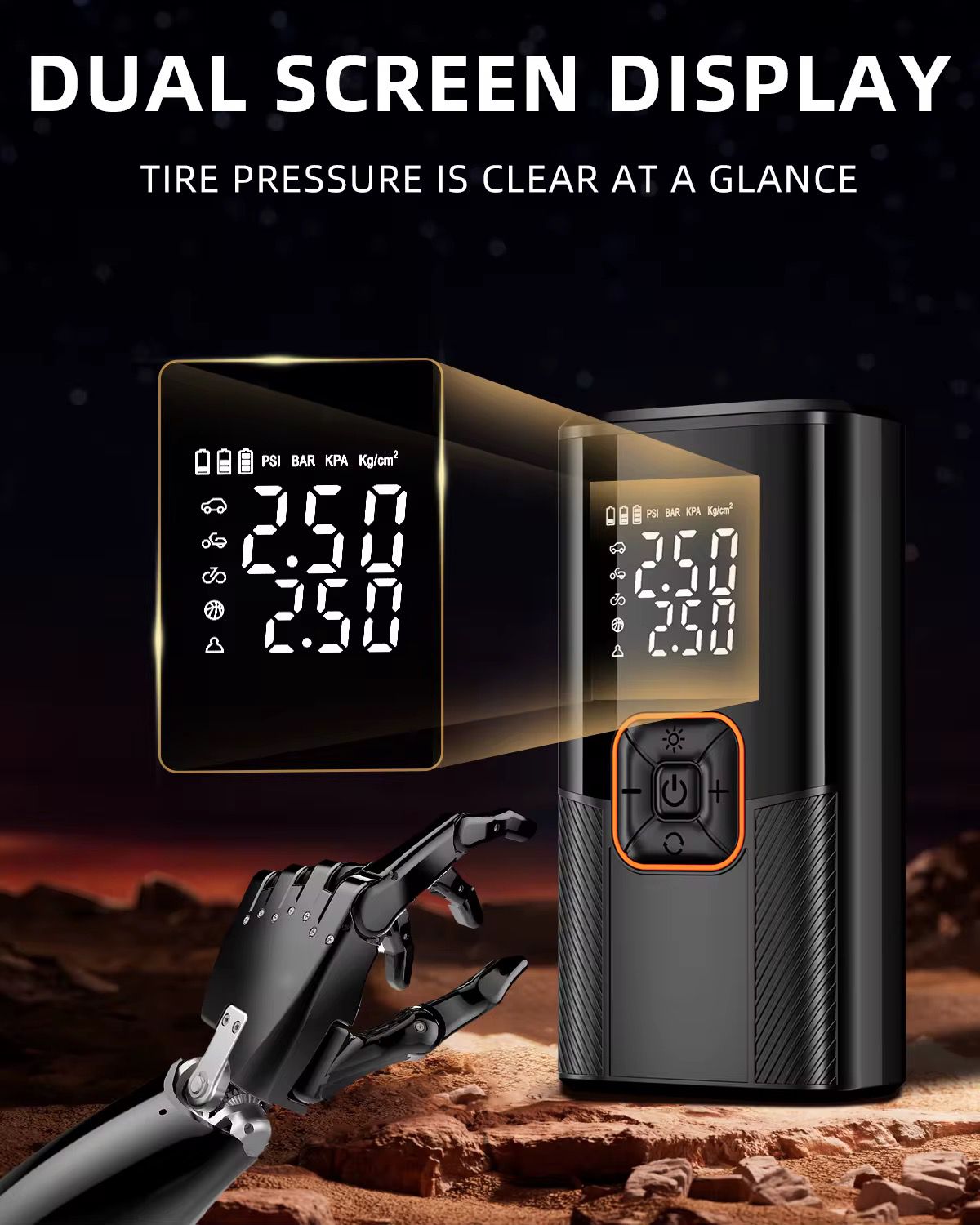 Rechargeable Wireless Car Air Pump